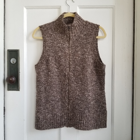 J Jill Zip Up Sweater Vest 